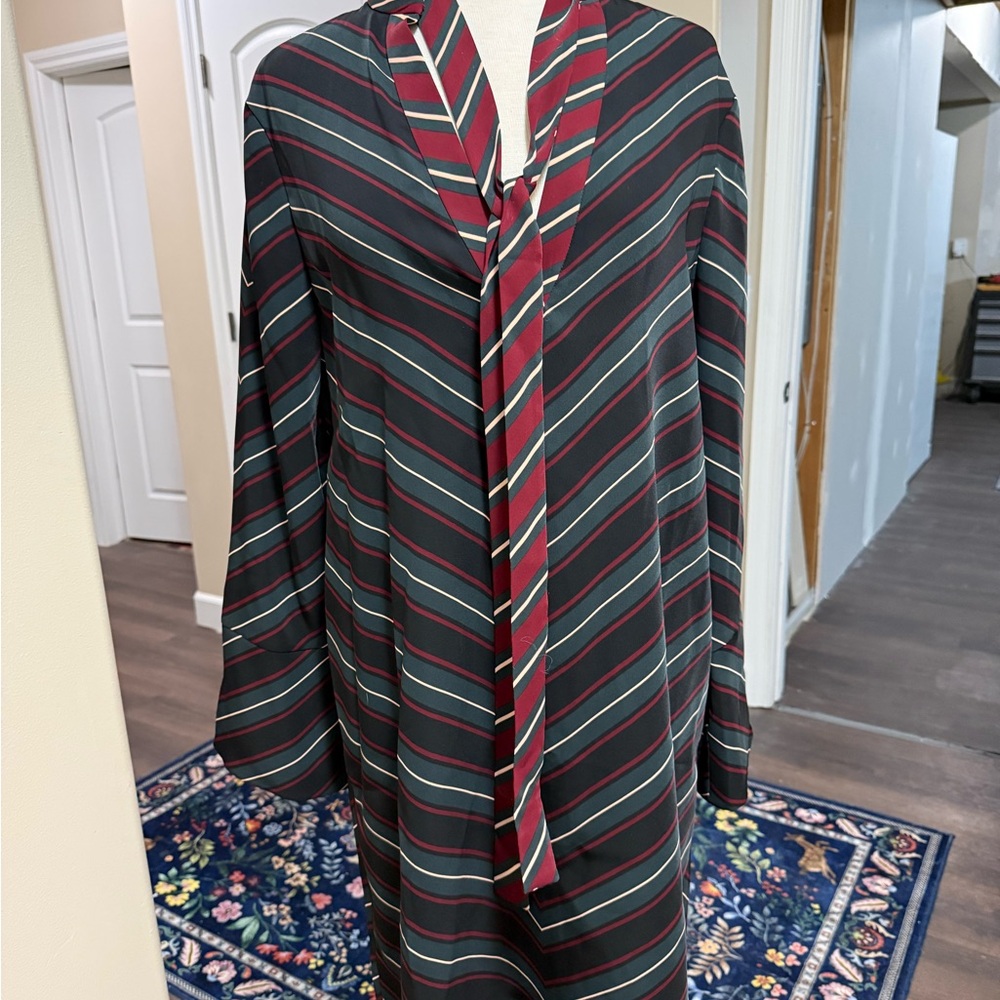 Ann Taylor Multicolor Striped Dress